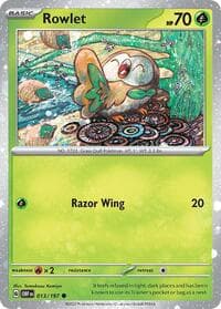 Rowlet - 013/197 (Cosmos Holo) - Miscellaneous Cards & Products - Pokemon card