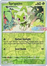 Sprigatito - 012/193 (Pokemon Horizons Stamp) - Miscellaneous Cards & Products - Pokemon card