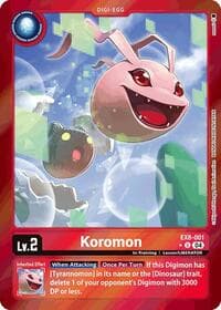 Koromon (Limited Foil) - Chain of Liberation - Digimon Card Game card