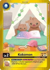 Kokomon (Limited Foil) - Chain of Liberation - Digimon Card Game card