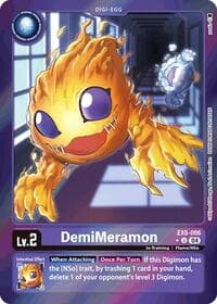 DemiMeramon (Limited Foil) - Chain of Liberation - Digimon Card Game card