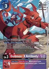 Guilmon (X Antibody) (Alternate Art) - Chain of Liberation - Digimon Card Game card