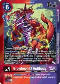 Growlmon (X Antibody) (Limited Foil) - Chain of Liberation - Digimon Card Game card