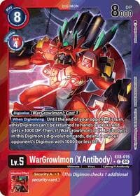 WarGrowlmon (X Antibody) (Limited Foil) - Chain of Liberation - Digimon Card Game card