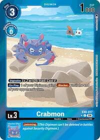 Crabmon (Limited Foil) - Chain of Liberation - Digimon Card Game card
