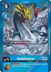 Seadramon (Limited Foil) - Chain of Liberation - Digimon Card Game card