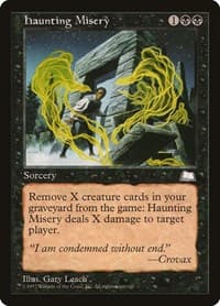 Haunting Misery - Weatherlight - Magic: The Gathering card