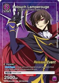 Lelouch Lamperouge (Release Event Participation) - UE04BT: CODE GEASS: Lelouch of the Rebellion Release Event Cards - Union Arena card