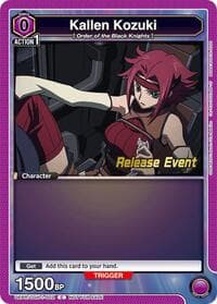 Kallen Kozuki (002) - UE04BT: CODE GEASS: Lelouch of the Rebellion Release Event Cards - Union Arena card