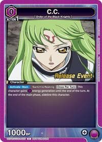 C.C. (005) - UE04BT: CODE GEASS: Lelouch of the Rebellion Release Event Cards - Union Arena card