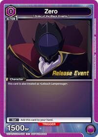 Zero - UE04BT: CODE GEASS: Lelouch of the Rebellion Release Event Cards - Union Arena card