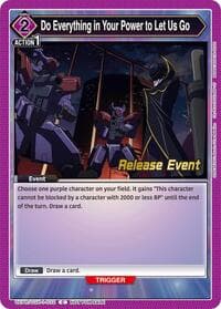 Do Everything in Your Power to Let Us Go - UE04BT: CODE GEASS: Lelouch of the Rebellion Release Event Cards - Union Arena card