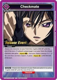 Checkmate - UE04BT: CODE GEASS: Lelouch of the Rebellion Release Event Cards - Union Arena card