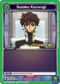 Suzaku Kururugi (034) - UE04BT: CODE GEASS: Lelouch of the Rebellion Release Event Cards - Union Arena card