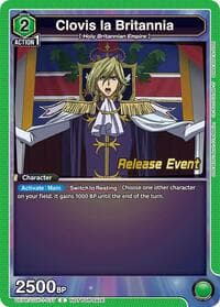 Clovis la Britannia - UE04BT: CODE GEASS: Lelouch of the Rebellion Release Event Cards - Union Arena card