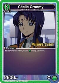 Cecile Croomy - UE04BT: CODE GEASS: Lelouch of the Rebellion Release Event Cards - Union Arena card