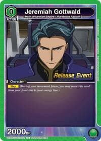 Jeremiah Gottwald (051) - UE04BT: CODE GEASS: Lelouch of the Rebellion Release Event Cards - Union Arena card