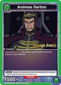 Andreas Darlton - UE04BT: CODE GEASS: Lelouch of the Rebellion Release Event Cards - Union Arena card