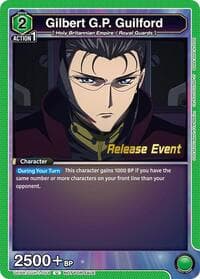 Gilbert G.P. Guilford - UE04BT: CODE GEASS: Lelouch of the Rebellion Release Event Cards - Union Arena card
