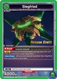 Siegfried - UE04BT: CODE GEASS: Lelouch of the Rebellion Release Event Cards - Union Arena card