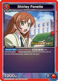 Shirley Fenette (079) - UE04BT: CODE GEASS: Lelouch of the Rebellion Release Event Cards - Union Arena card