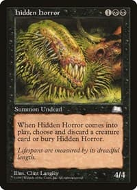 Hidden Horror - Weatherlight - Magic: The Gathering card
