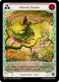 Harvest Season (Red) - LGS367 - Rosetta - Flesh and Blood TCG card