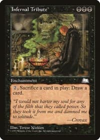 Infernal Tribute - Weatherlight - Magic: The Gathering card