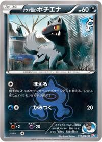 Team Aqua's Poochyena - CP1: Magma Gang vs Aqua Gang: Double Crisis - Pokemon Japan card