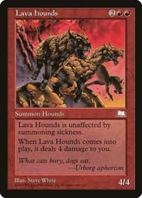 Lava Hounds - Weatherlight - Magic: The Gathering card