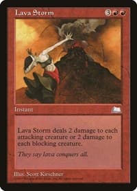 Lava Storm - Weatherlight - Magic: The Gathering card