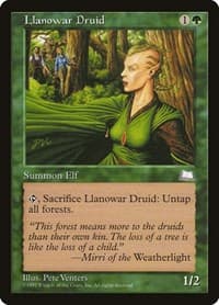 Llanowar Druid - Weatherlight - Magic: The Gathering card
