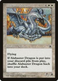 Alabaster Dragon - Portal - Magic: The Gathering card