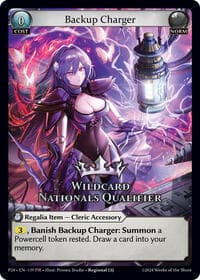 Backup Charger (Wildcard Nationals Qualifier) - Region Exclusive Promotional Cards - Grand Archive TCG card