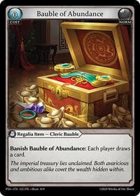 Bauble of Abundance - Promotional Cards - Grand Archive TCG card