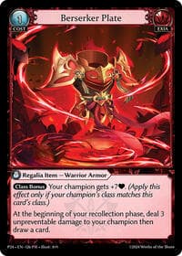 Berserker Plate - Promotional Cards - Grand Archive TCG card