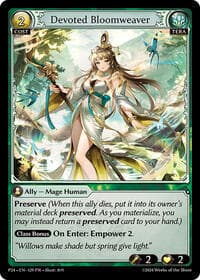 Devoted Bloomweaver - Promotional Cards - Grand Archive TCG card