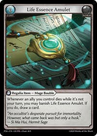 Life Essence Amulet (135) - Promotional Cards - Grand Archive TCG card