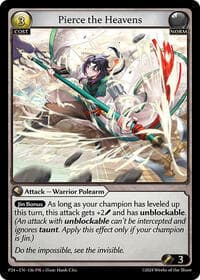 Pierce the Heavens - Promotional Cards - Grand Archive TCG card