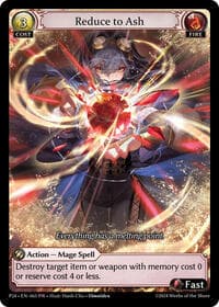 Reduce to Ash - Promotional Cards - Grand Archive TCG card