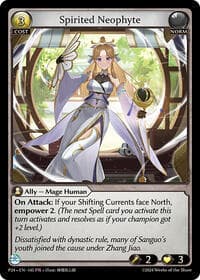 Spirited Neophyte - Promotional Cards - Grand Archive TCG card