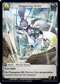 Staggering Strike - Promotional Cards - Grand Archive TCG card