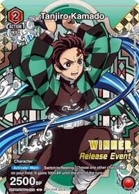 Tanjiro Kamado (Release Event Winner) - UE05BT: Demon Slayer: Kimetsu no Yaiba Release Event Cards - Union Arena card
