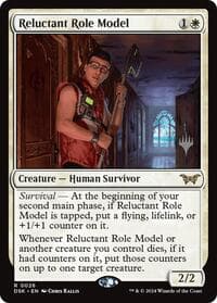 Reluctant Role Model - Promo Pack: Duskmourn: House of Horror - Magic: The Gathering card