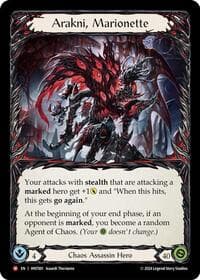 Arakni, Marionette - The Hunted - Flesh and Blood TCG card