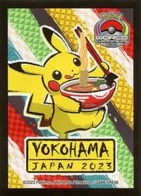 Pokemon TCG: 2023 Japan International Championship Pikachu Ramen Card Sleeves (64 Pack) - Pokemon International Card Sleeves - Card Sleeves card