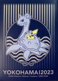 Pokemon TCG: 2023 Japan International Championship Pikachu Riding Lapras Card Sleeves (64 Pack) - Pokemon International Card Sleeves - Card Sleeves card