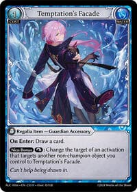 Temptation's Facade - Alchemical Revolution Alter Edition - Grand Archive TCG card