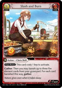 Slash and Burn - Alchemical Revolution Alter Edition - Grand Archive TCG card