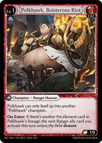 Polkhawk, Boisterous Riot - Alchemical Revolution Alter Edition - Grand Archive TCG card